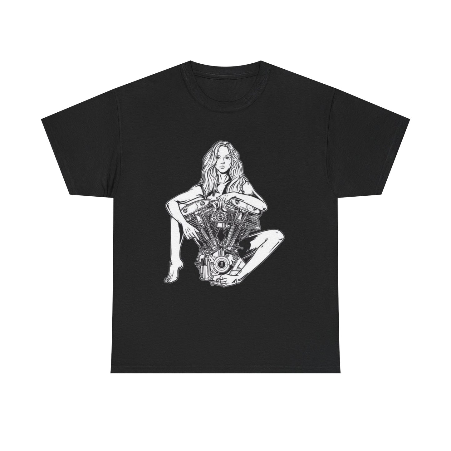 V Twin Motorcycle Model Graphic T Shirt NEW Unisex Heavy Cotton Tee