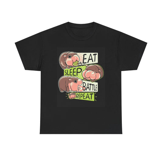 Hungry Hungry Hippos Graphic T Shirt Funny Unisex Heavy Cotton Tee