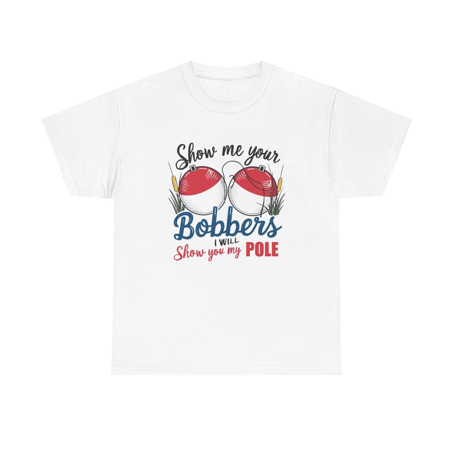 Funny Fishing Sex Jokes Graphic T Shirt Men's Heavy Cotton Tee