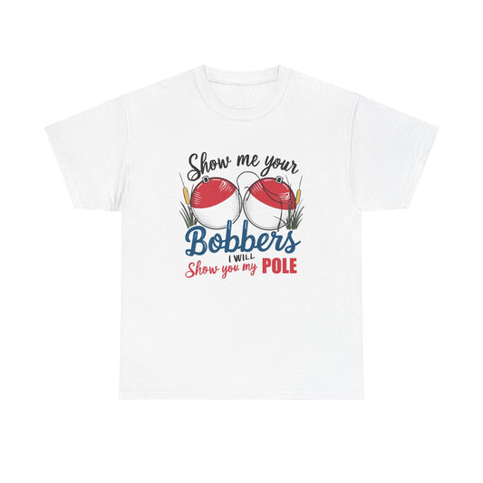 Funny Fishing Sex Jokes Graphic T Shirt Men's Heavy Cotton Tee