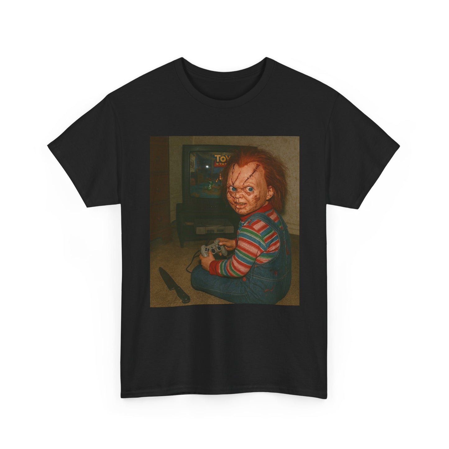 Chucky Funny Horror Graphic T Shirt Unisex Heavy Cotton Tee Gift New