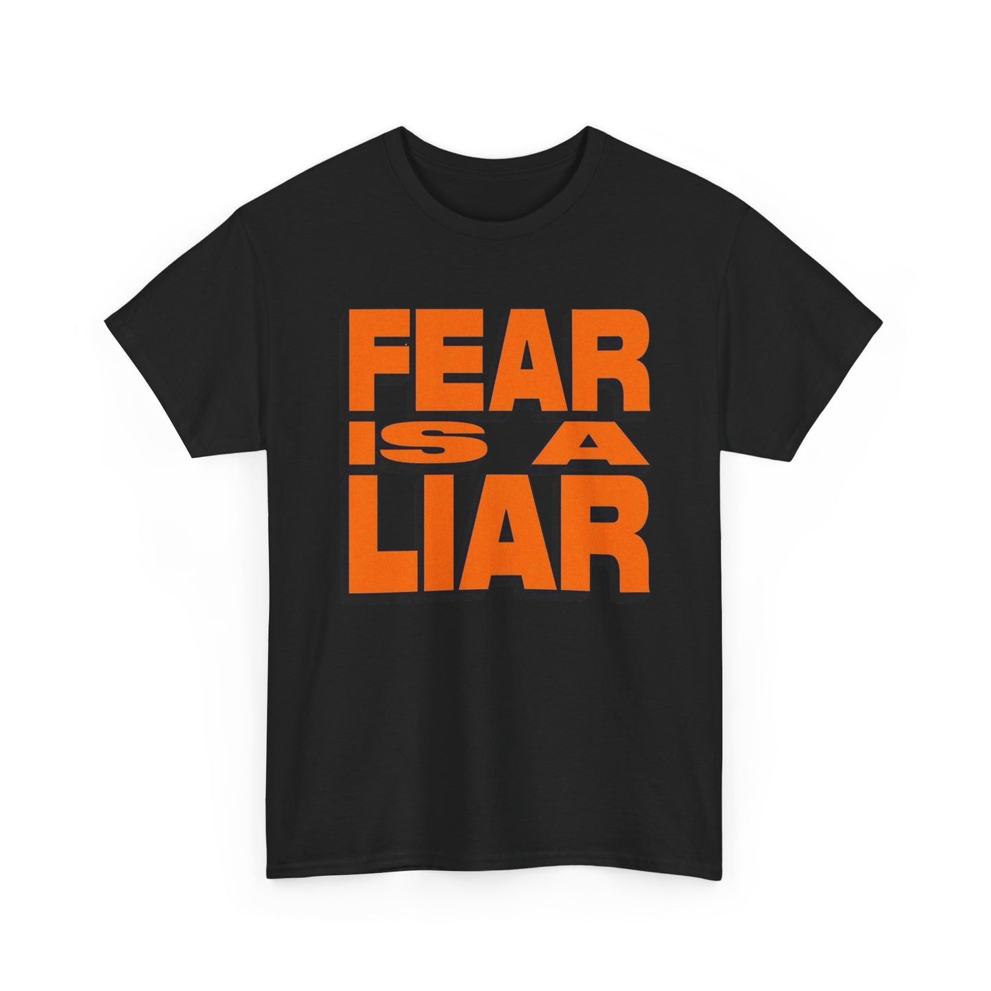 Fear Is A Liar Graphic T-Shirt Unisex Heavy Cotton Tee Gift
