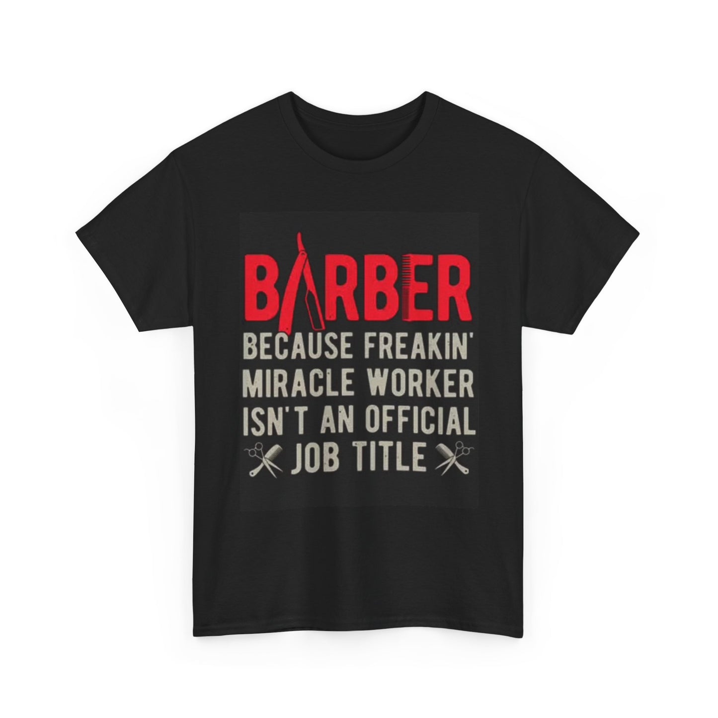 Barber Graphic T Shirt Gift Funny Vintage Unisex Heavy Cotton Tee