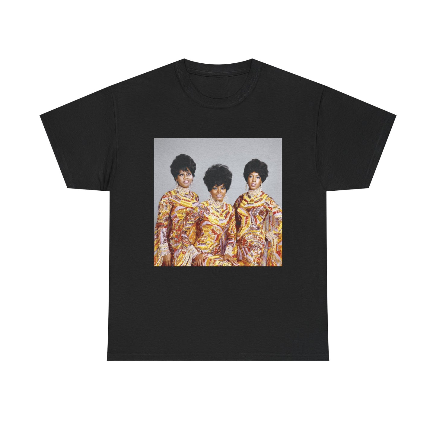 The Supremes Tshirt  Diana Ross Retro Poster Unisex Heavy Cotton Tee Vintage 80s