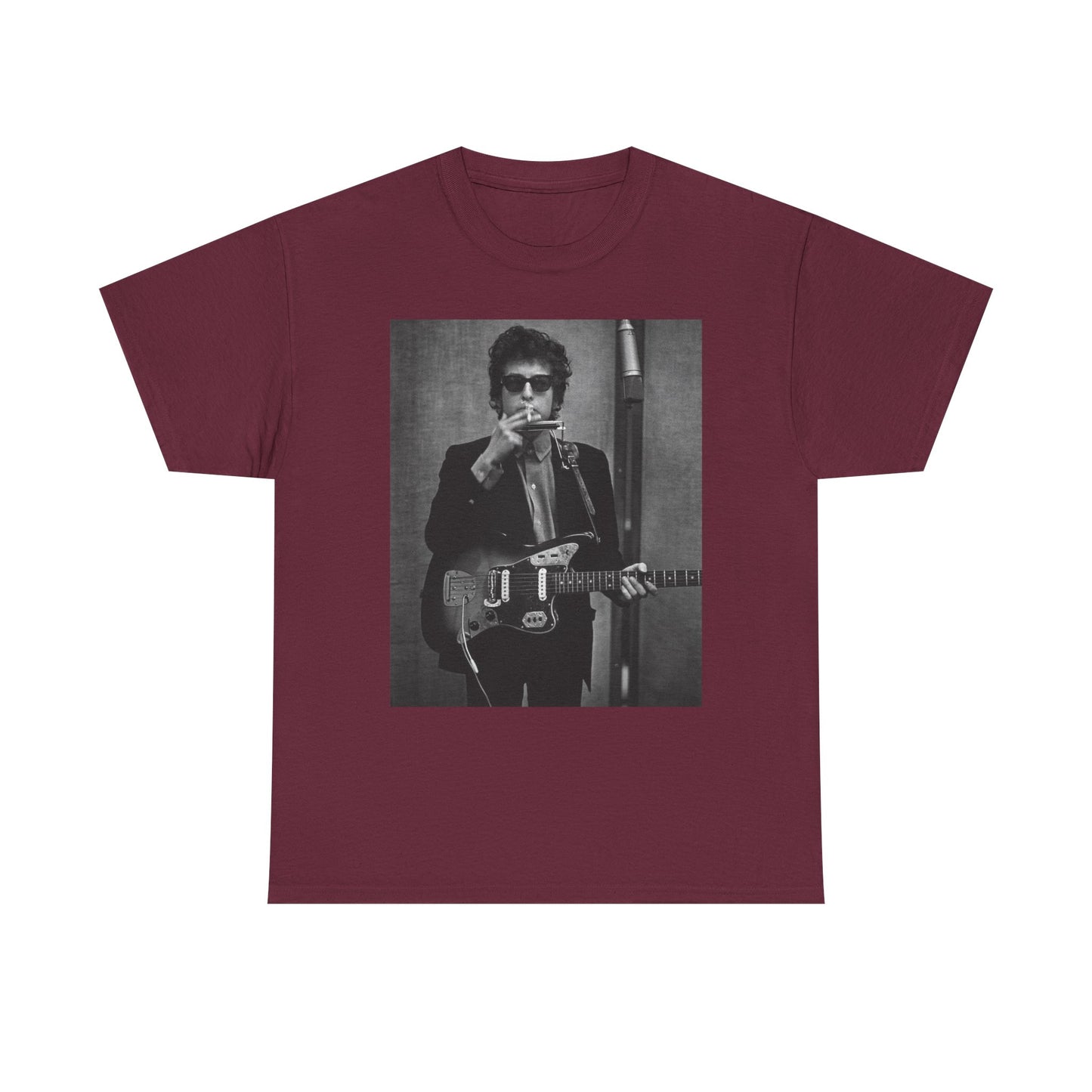 Bob Dylan T-shirt vintage classic rock retro art Unisex Heavy Cotton Tee