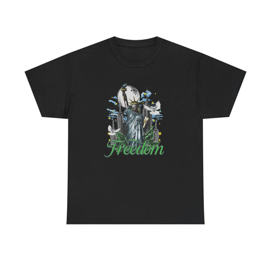 American Freedom Graphic T Shirt Unisex Heavy Cotton Tee NEW Gift