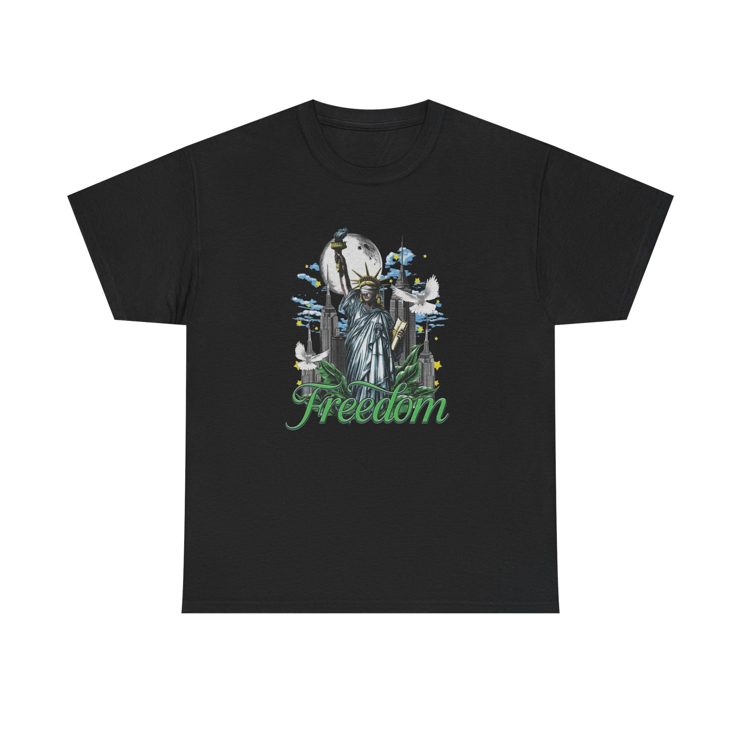 American Freedom Graphic T Shirt Unisex Heavy Cotton Tee NEW Gift