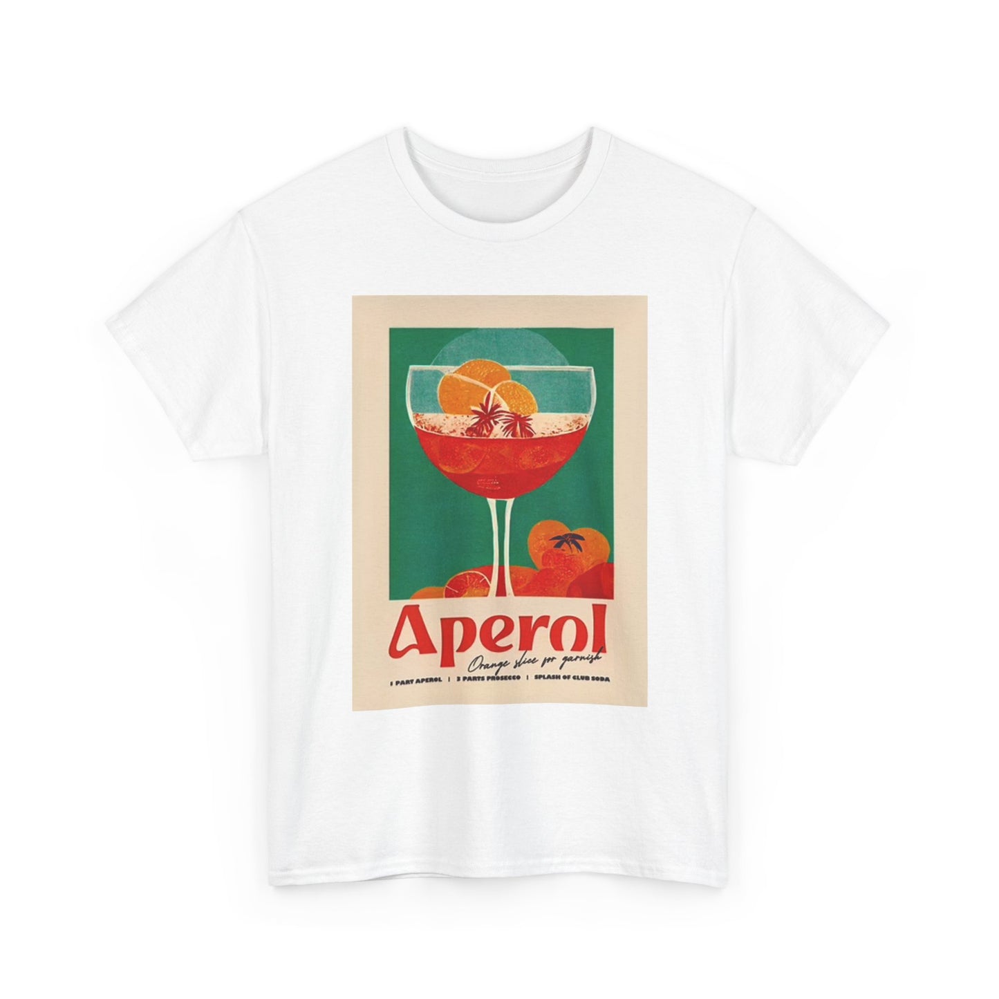 Aperol Vintage T Shirt BRAND NEW Apparel Unisex Graphic Tee USA