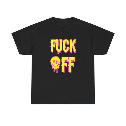 F Off Groovy Trippy Vibes Graphic T Shirt Unisex Heavy Cotton Tee