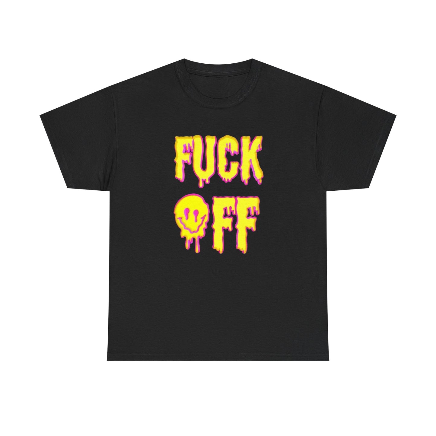 F Off Groovy Trippy Vibes Graphic T Shirt Unisex Heavy Cotton Tee