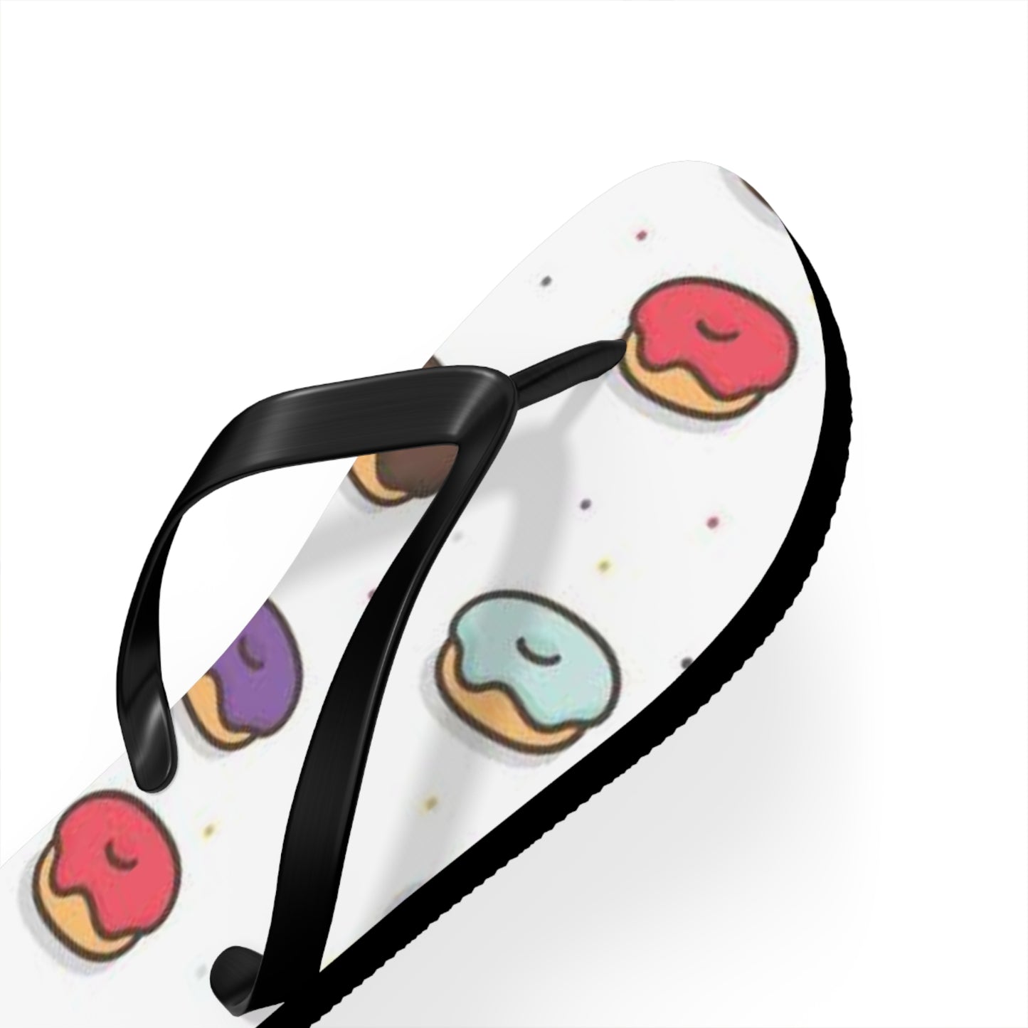 Donuts Summer Sandals, Beach Shoes, Vacation Flip Flops, Pool Slides