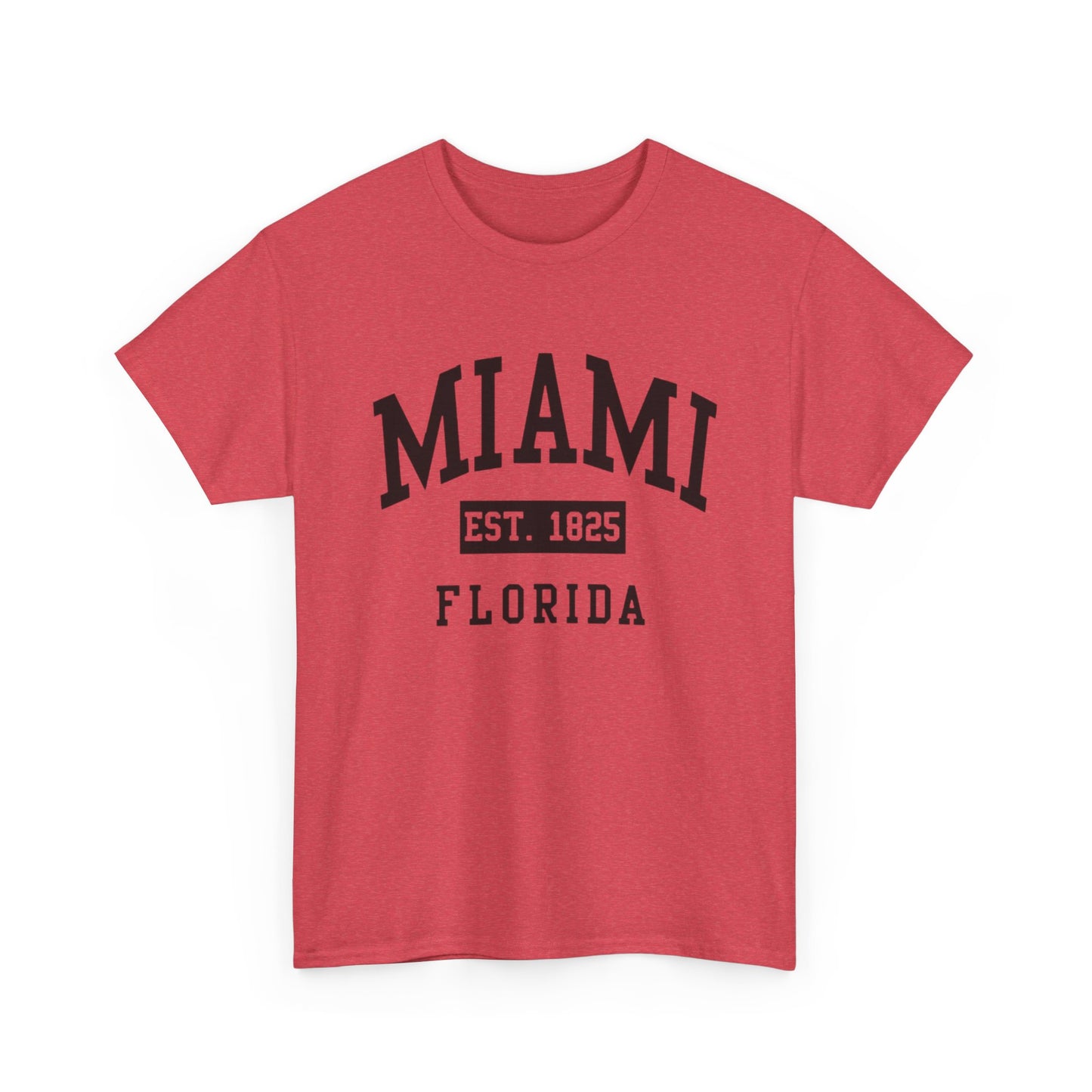 Miami Vintage Graphic T Shirt NEW Unisex Heavy Cotton Tee