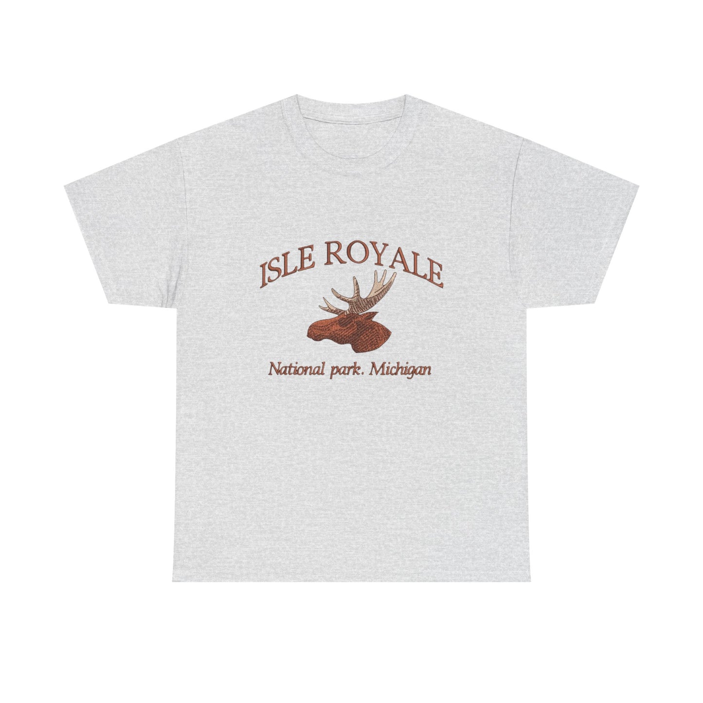 Isle Royale Michigan Graphic T Shirt NEW Unisex Heavy Cotton Tee