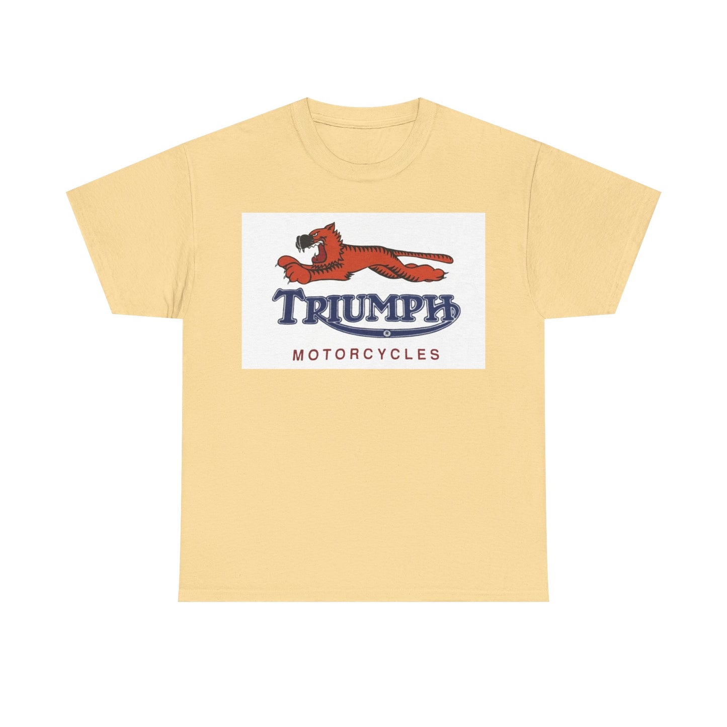 Triumph T-shirt vintage motorcycles nostalgia Tiger Unisex Heavy Cotton Tee