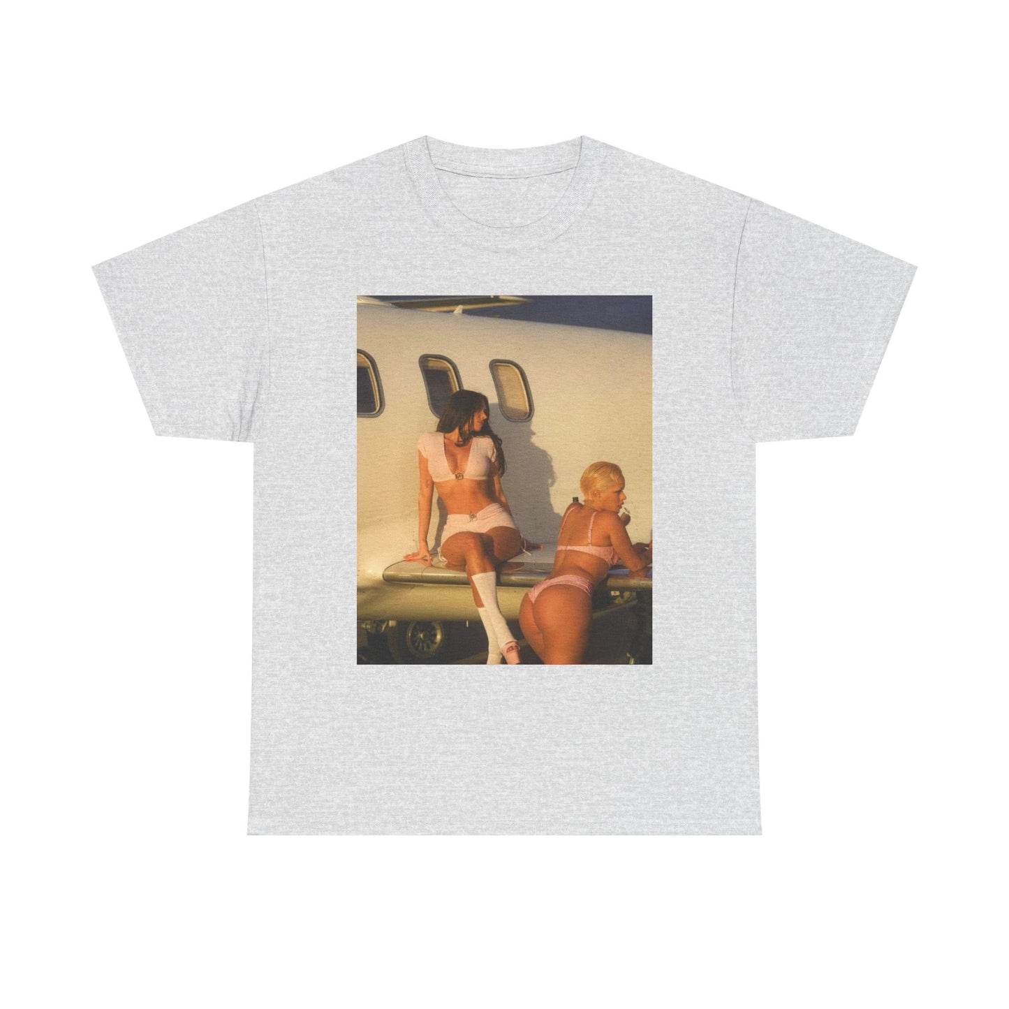 Private Jet Models Graphic T Shirt S-5XL Unisex Heavy Cotton Tee