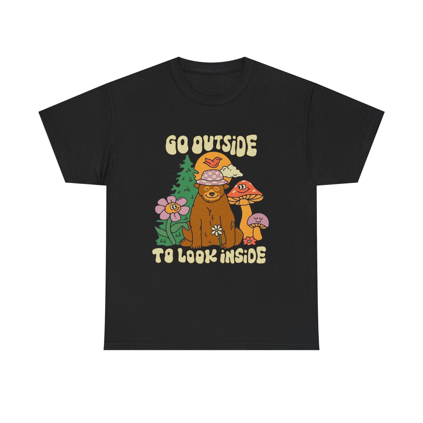 Go Outside To Look Inside Graphic T Shirt NEW ADULT Tee