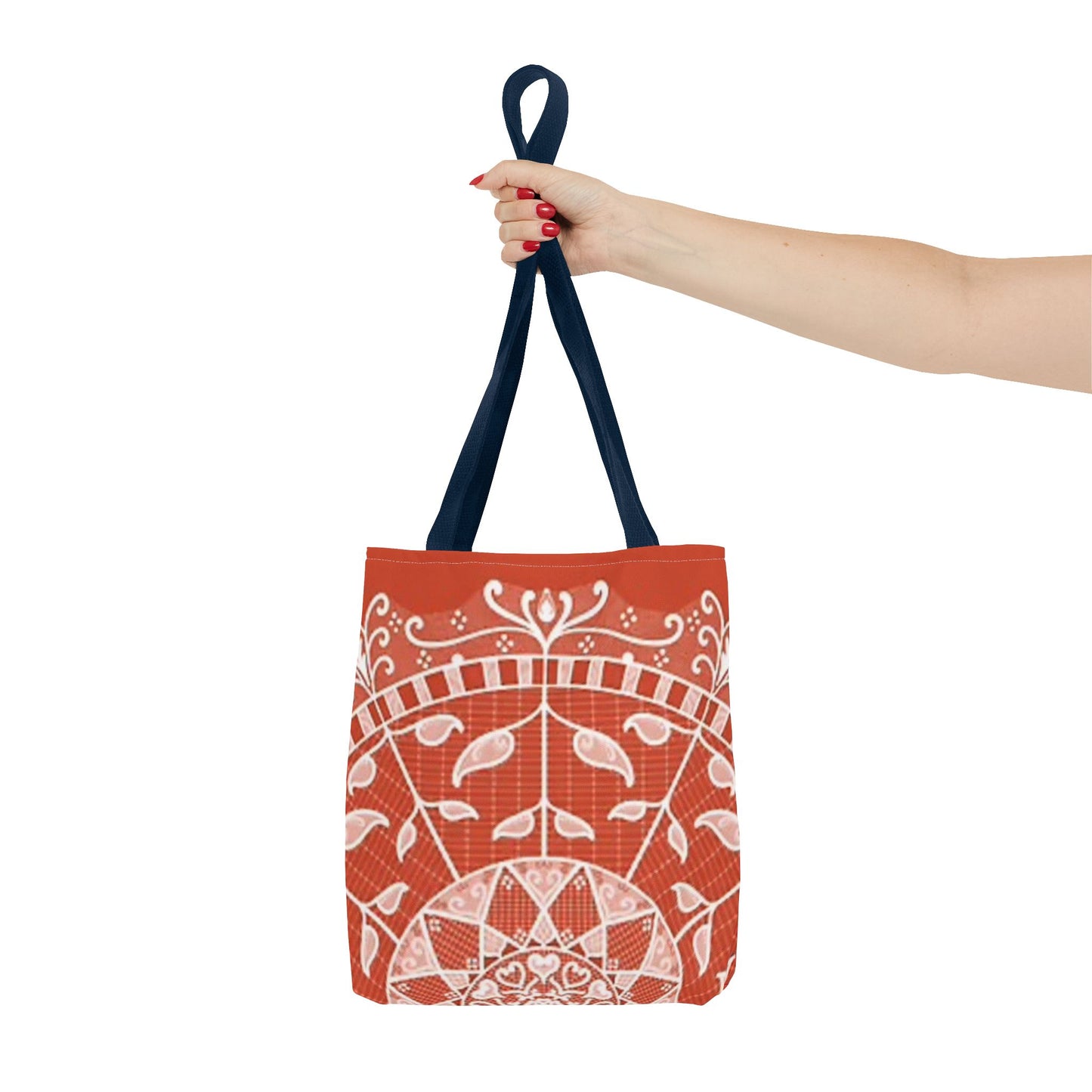 Orange And White Multi Color BRAND NEW MODERN Tote Bag (AOP)