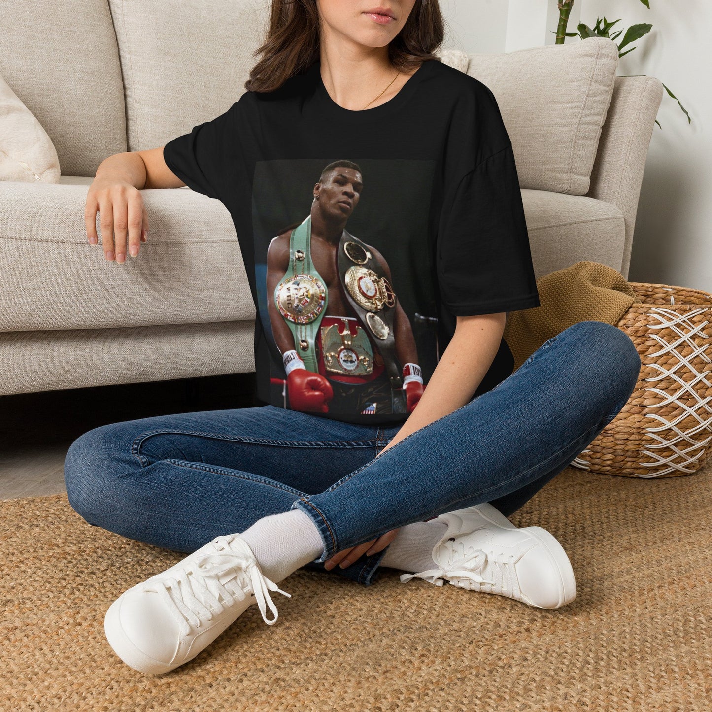 Mike Tyson T-shirt vintage New York boxing wwf wrestling retro  mens T-Shirt