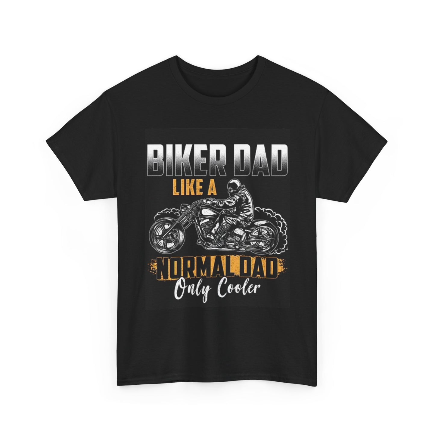 Biker Dad Graphic T Shirt Motorcycle Vintage Unisex Heavy Cotton Tee