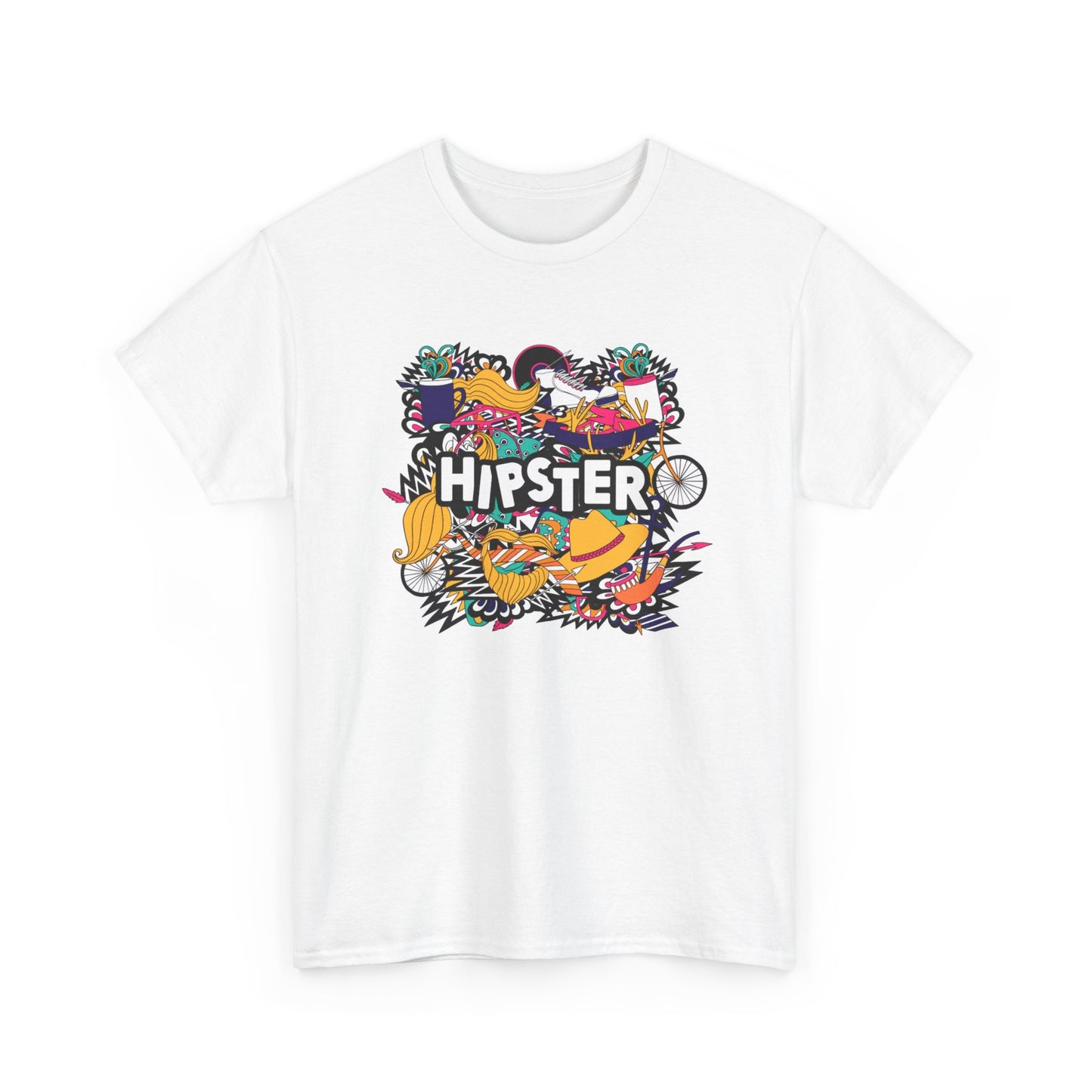 Hipster Graphic T Shirt Unisex Heavy Cotton Tee