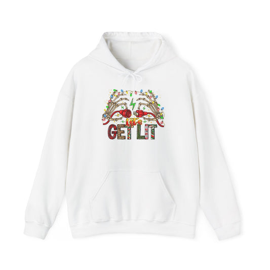Get Lit This Christmas Graphic Hoodie Unisex Heavy Blend™ Hooded Sweatshirt