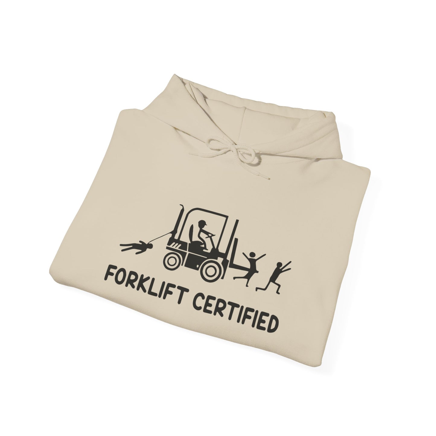 Forklift Certified Funny Graphic Hoodie Heavy Blend™ NEW Sweatshirt