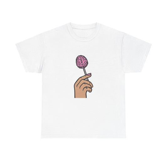 Brain Pop Graphic T-Shirt Unisex Heavy Cotton Tee Gift