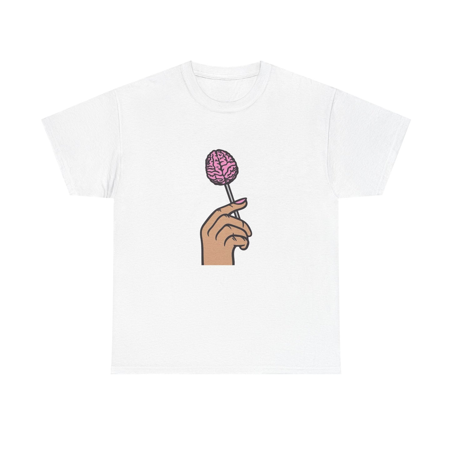 Brain Pop Graphic T-Shirt Unisex Heavy Cotton Tee Gift