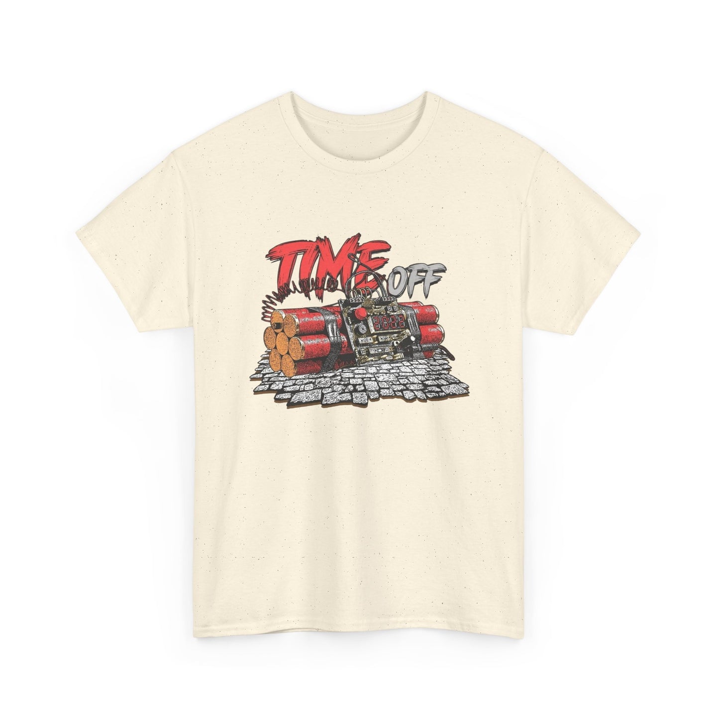 Time Off Time Bomb Graphic T Shirt NEW GIFT Unisex Heavy Cotton Tee
