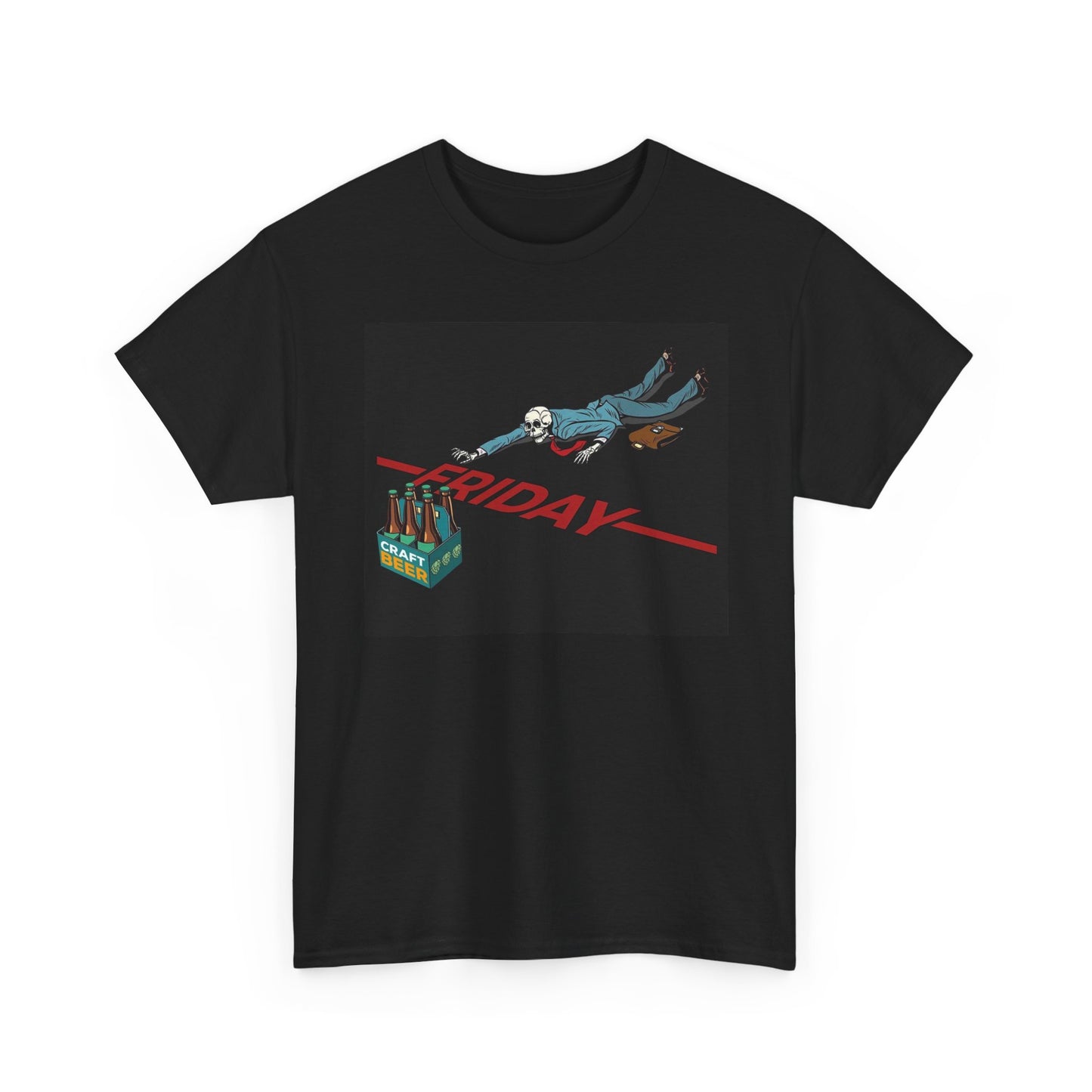 Friday Beers Funny Graphic T Shirt Working For The Weekend Unisex Cotton Tee