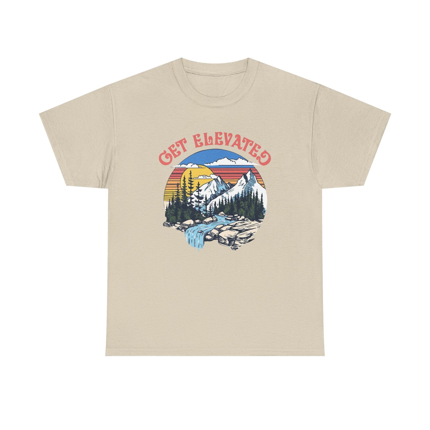 Get Elevated Outdoors Graphic T Shirt Unisex Heavy Cotton Tee