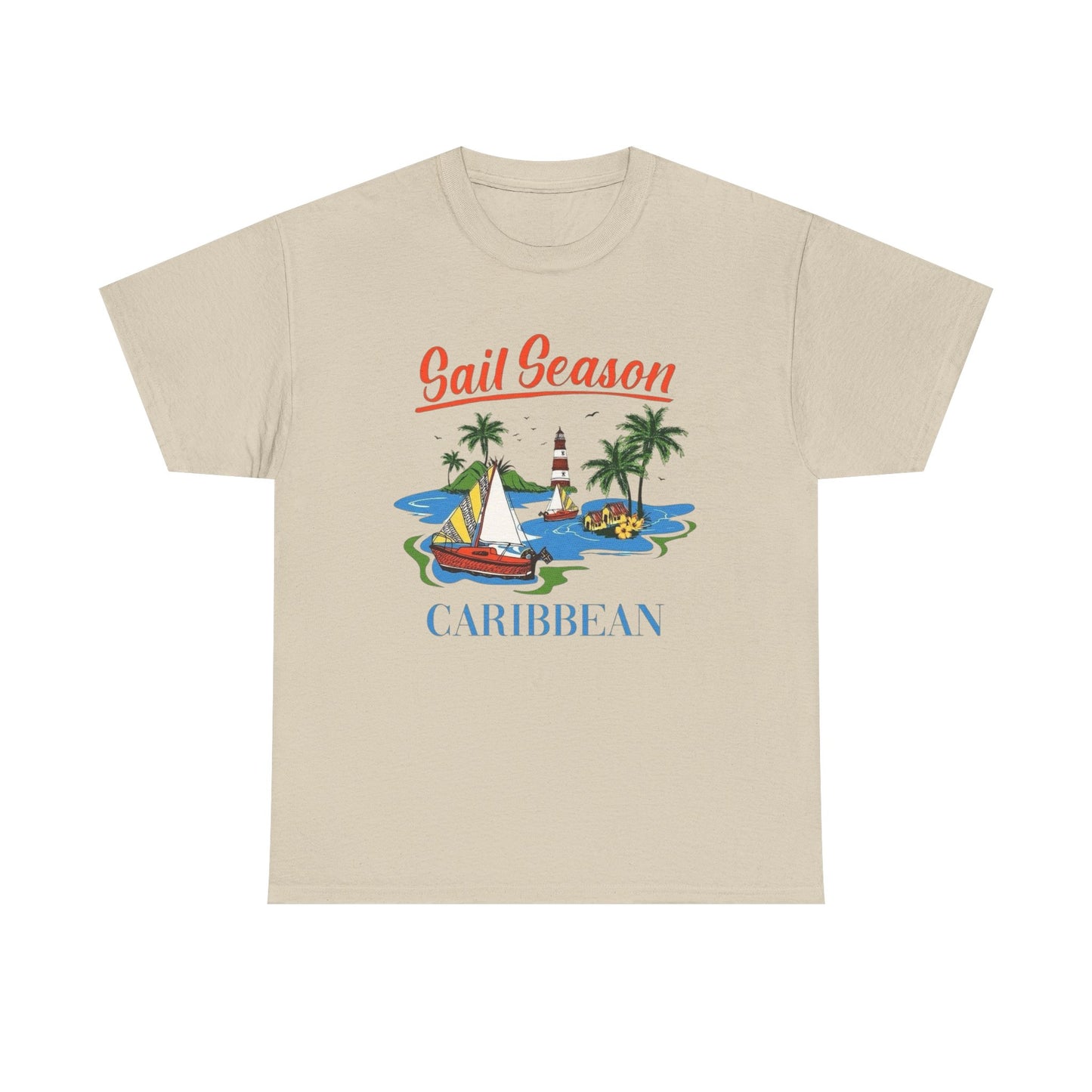 Sail Season Caribbean Graphic T Shirt NEW ADULT