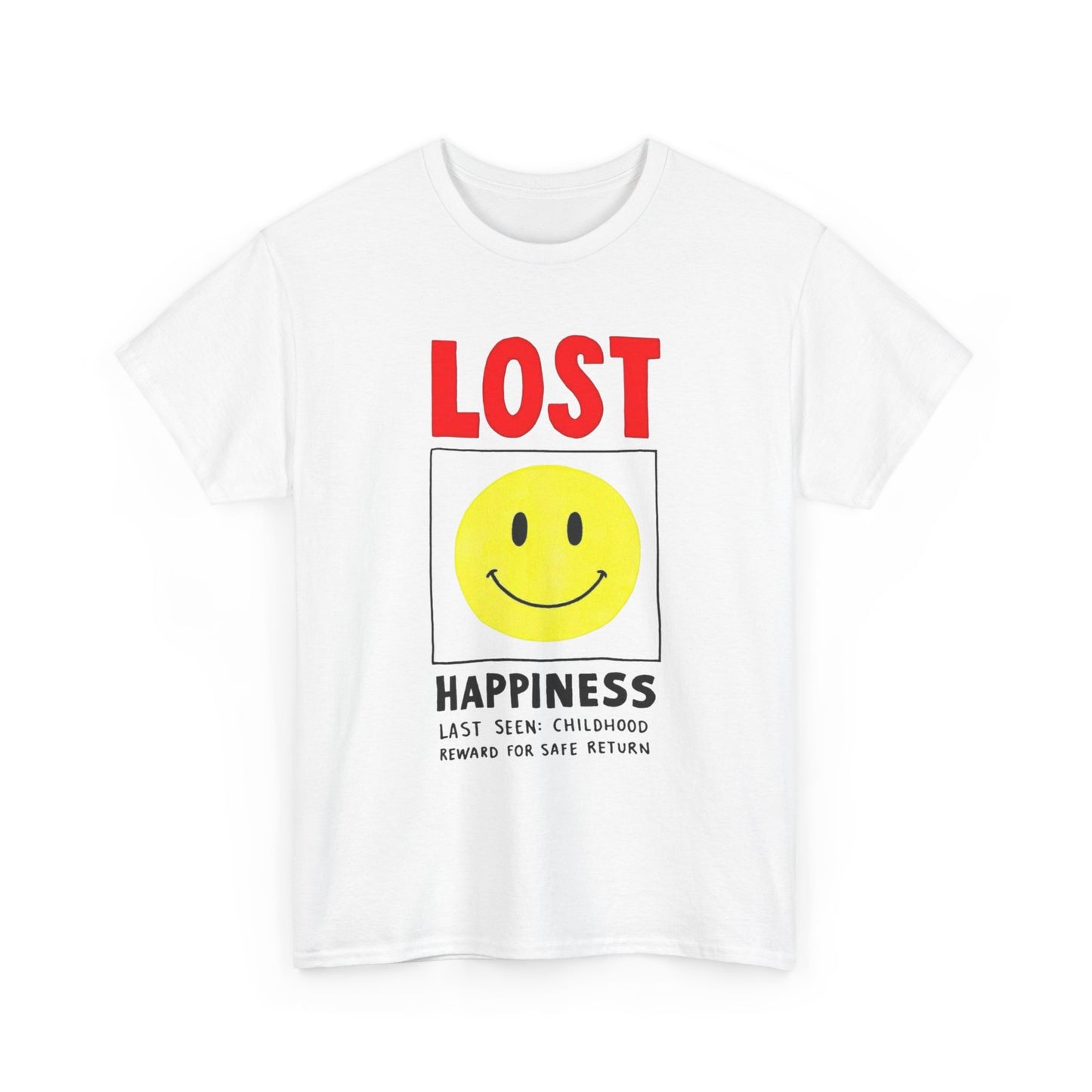 Lost Happiness Vintage Childhood Graphic T Shirt Unisex Heavy Cotton Gift New