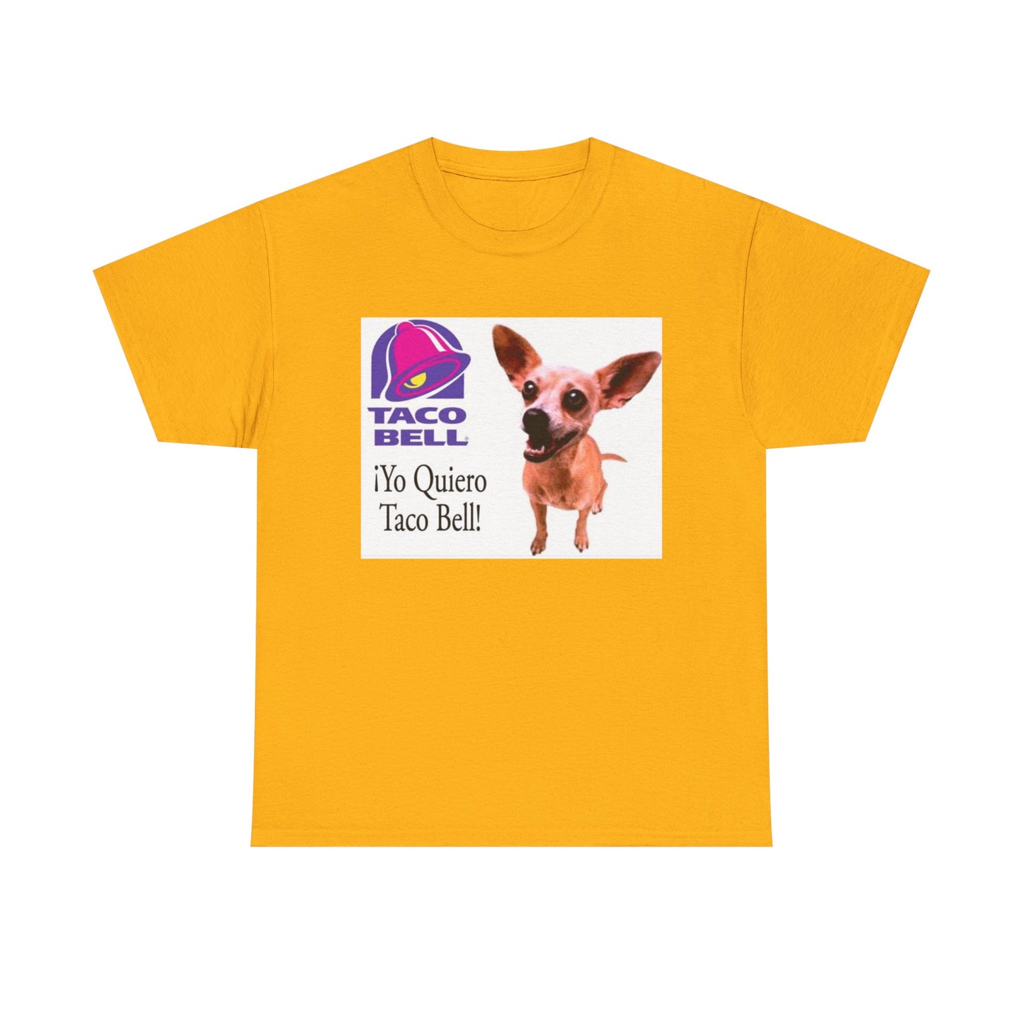 Taco Bell Shirt Funny Retro Logo Mexican Dog 90s Nostalgia Unisex Heavy Cotton