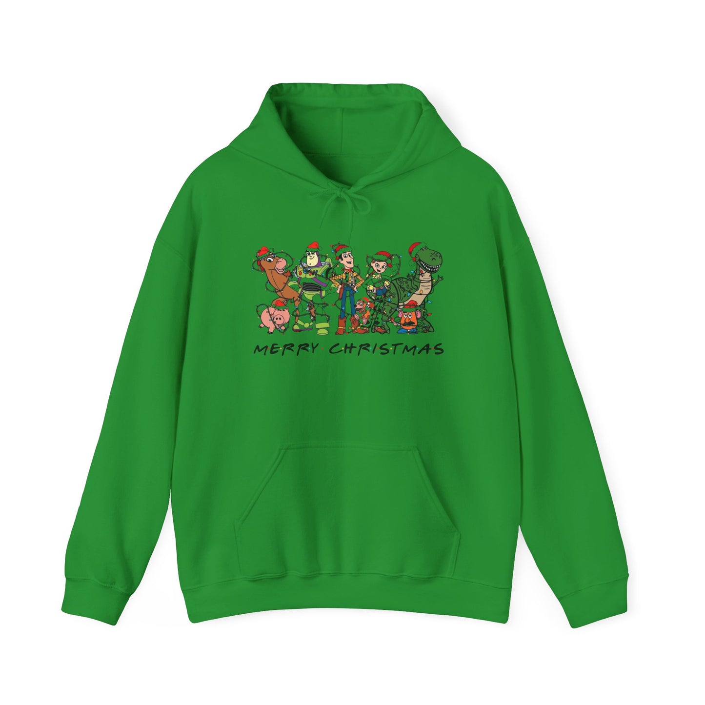 Merry Christmas Cartoons 90's Graphic Hoodie Unisex Heavy Hooded Sweatshirt