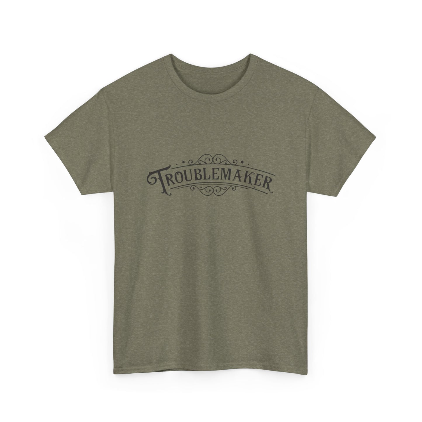 Trouble Maker Funny Graphic T Shirt Unisex Heavy Cotton Tee
