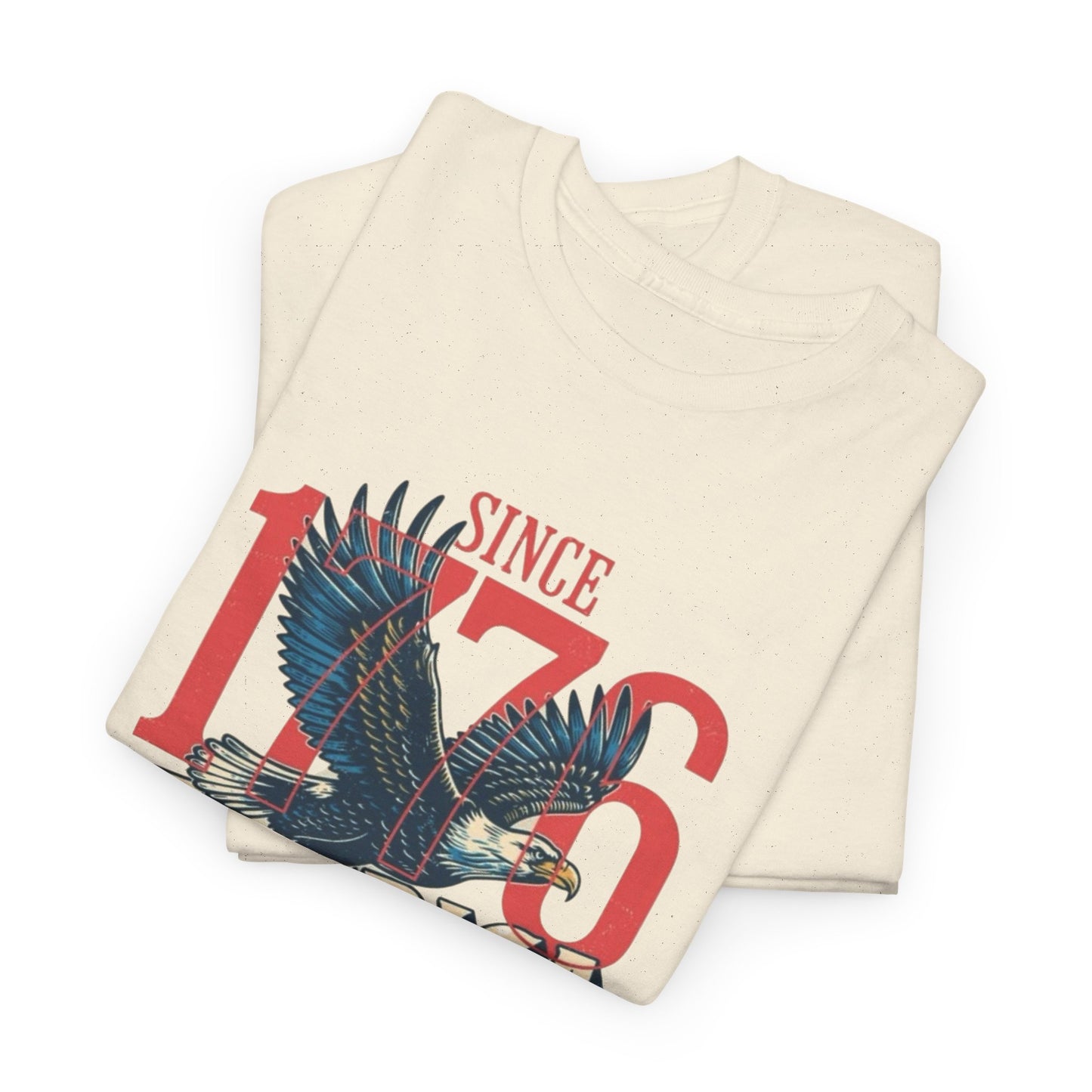 America Since 1776 USA Graphic T Shirt Men's Heavy Cotton Tee
