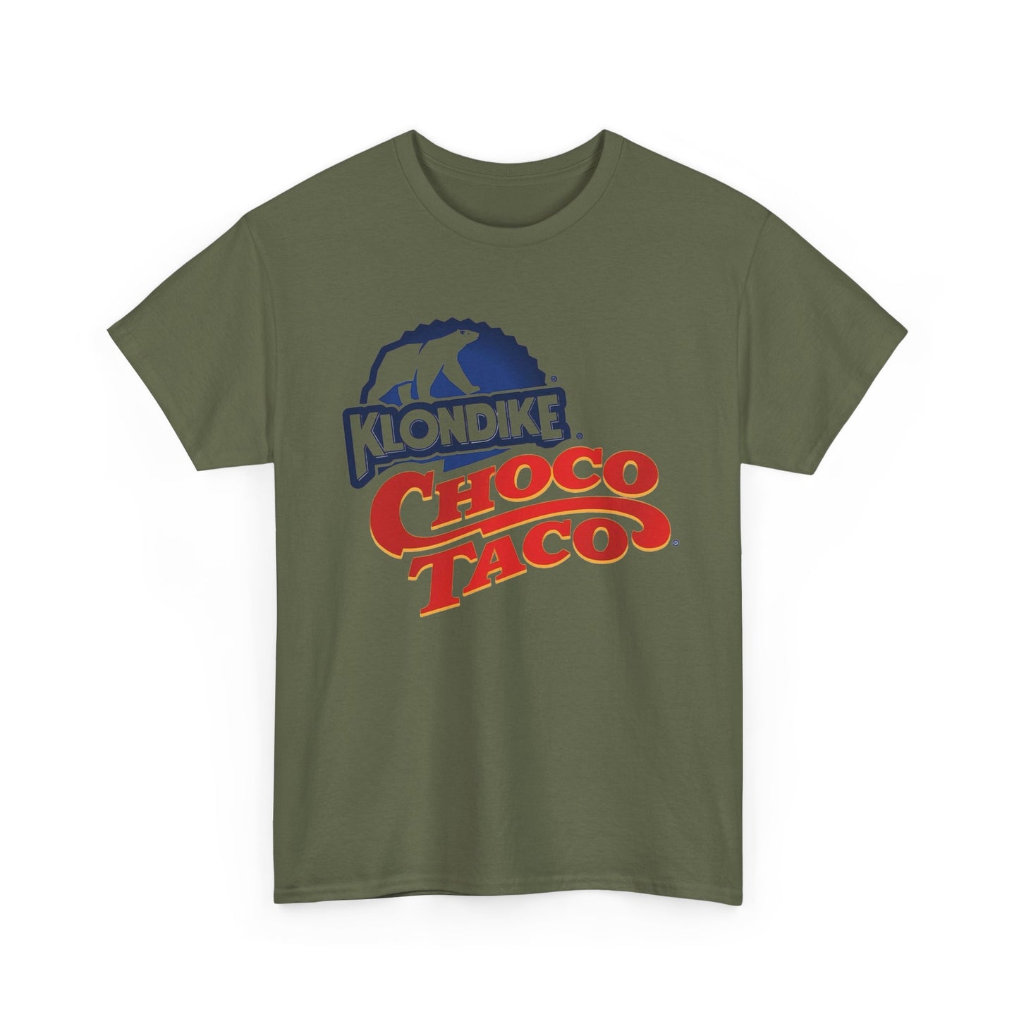 Klondike Shirt Choco Taco Funny Ice Cream Retro Nostalgic Unisex Heavy Cotton