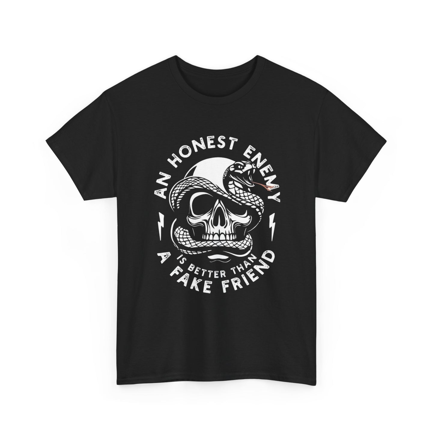 An Honest Enemy Is Better Than A Fake Friend Graphic T Shirt NEW ADULT VINTAGE