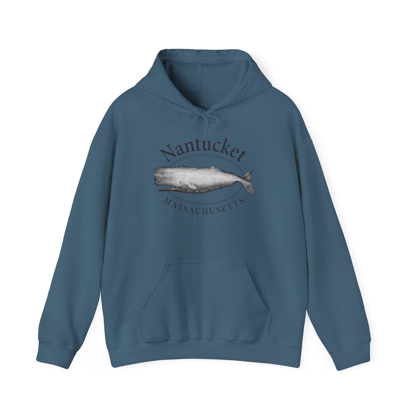 Nantucket Massachusetts Graphic Hoodie Unisex Heavy Blend™ Hooded Sweatshirt