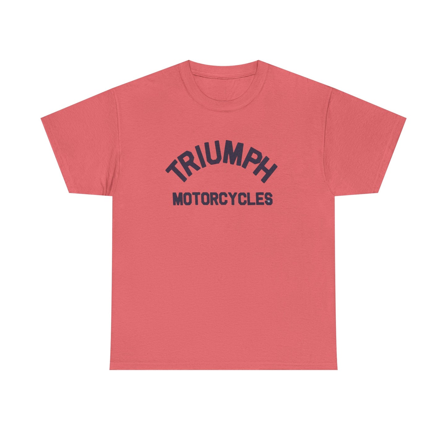 Triumph Motorcycles Tshirt Vintage Logo Classic Fit Unisex Heavy Cotton Tee