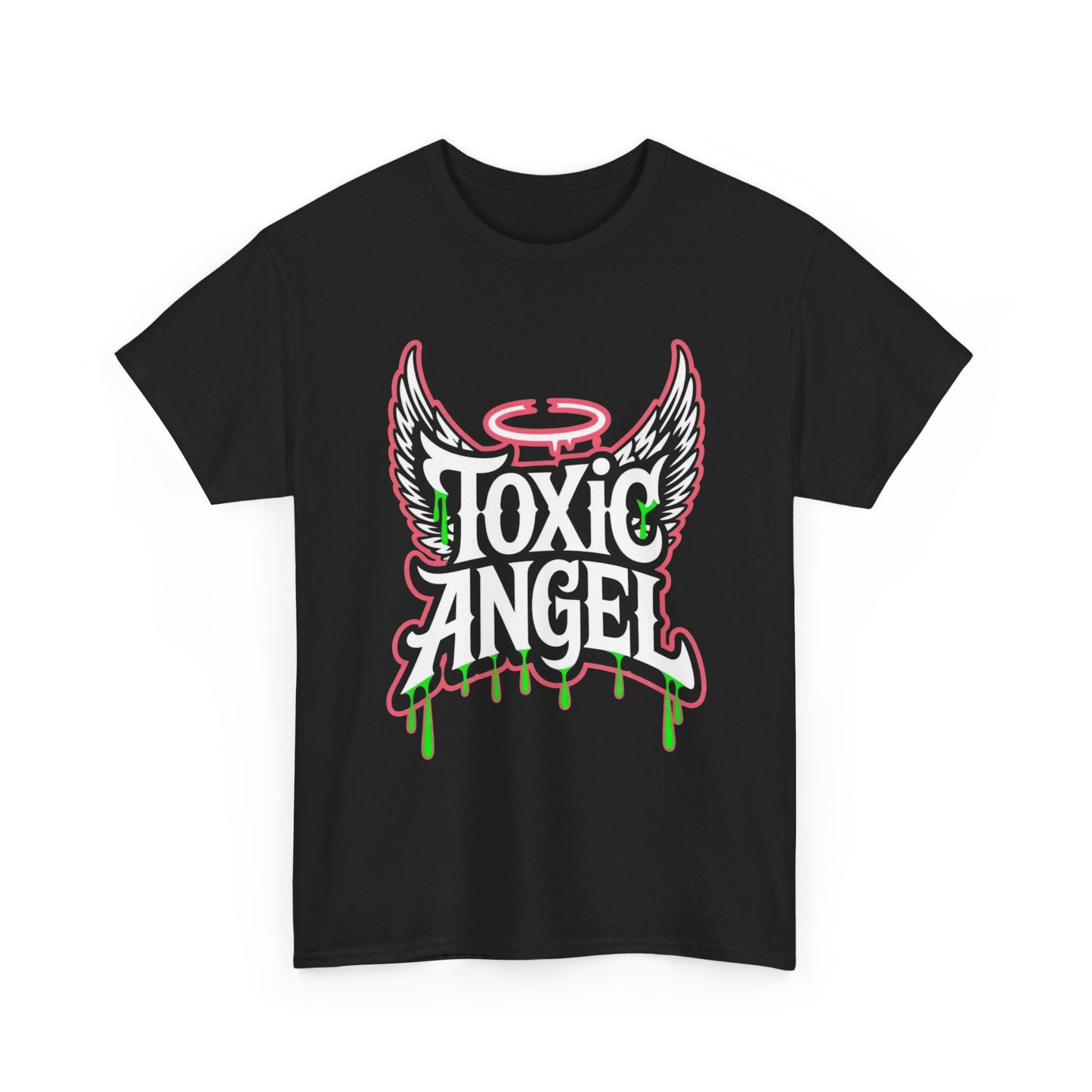 Toxic Angel With Wings Retro Graphic T Shirt Unisex Heavy Cotton Tee