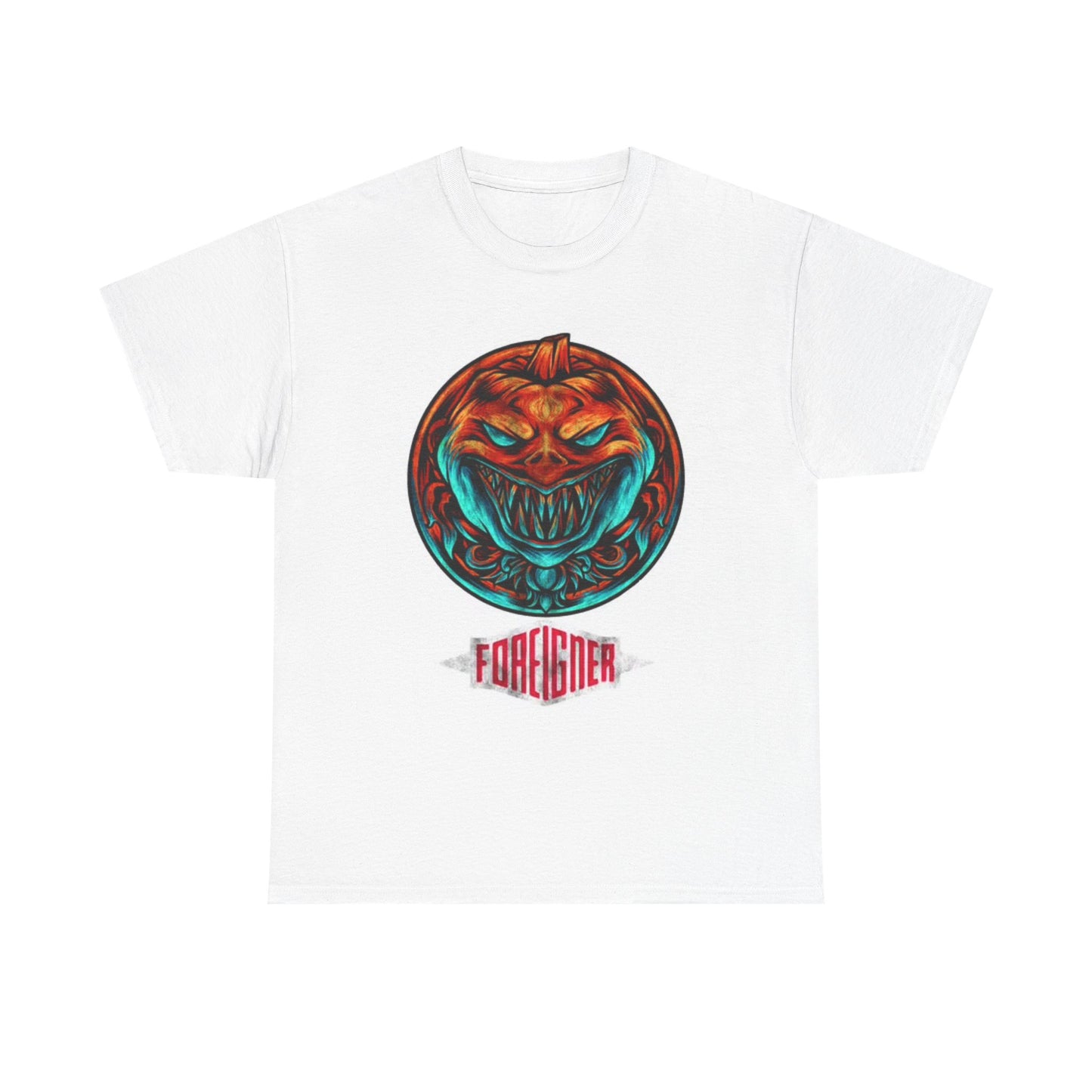 Foreigner Graphic T Shirt Shark Teeth Rock Band merch Unisex Heavy Cotton Tee