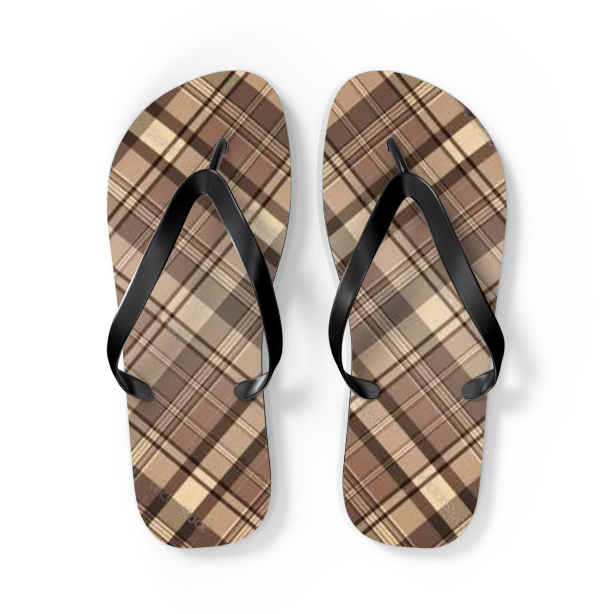 Brown Stripe Sandals, Beach Shoes, Vacation Flip Flops, Pool Slides