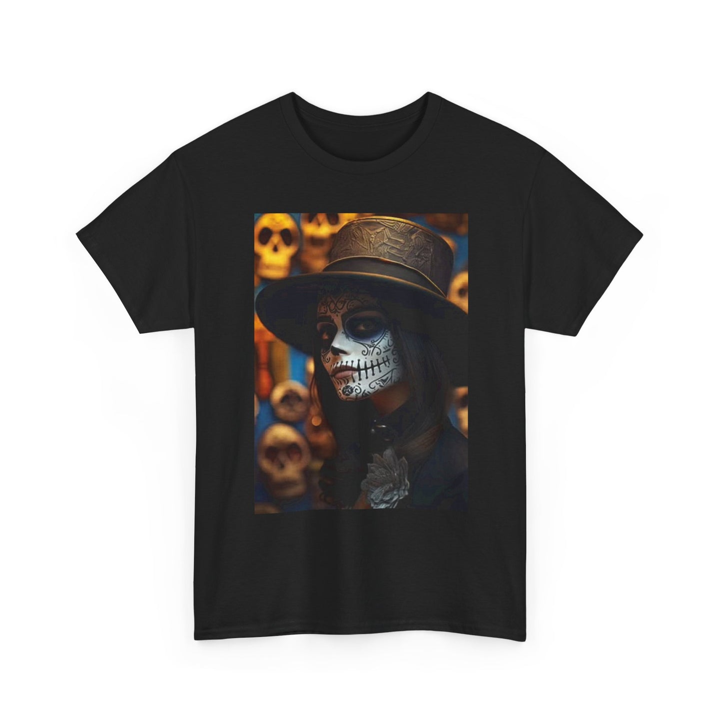 Day Of The Dead Graphic T Shirt Retro Art Mexico Vintage Unisex Heavy Cotton 1