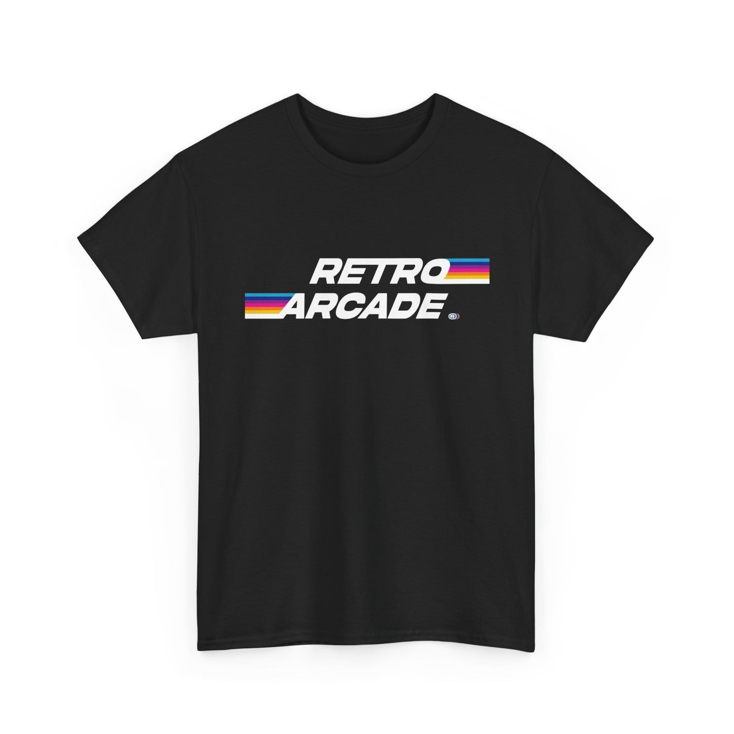 Retro Arcade 80s Logo Graphic T-Shirt Unisex Heavy Cotton Tee