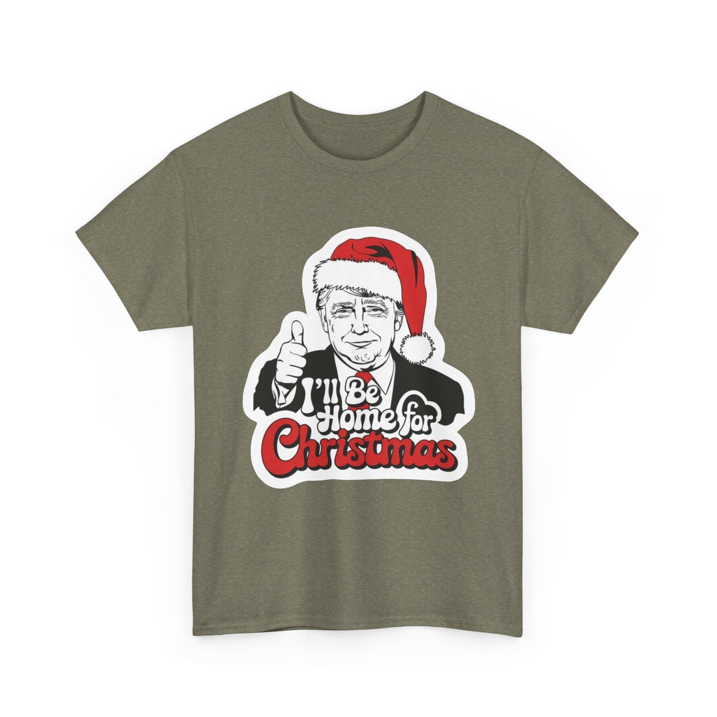 Trump Merry Christmas T Shirt Funny Holidays Graphic Unisex Heavy Cotton Tee