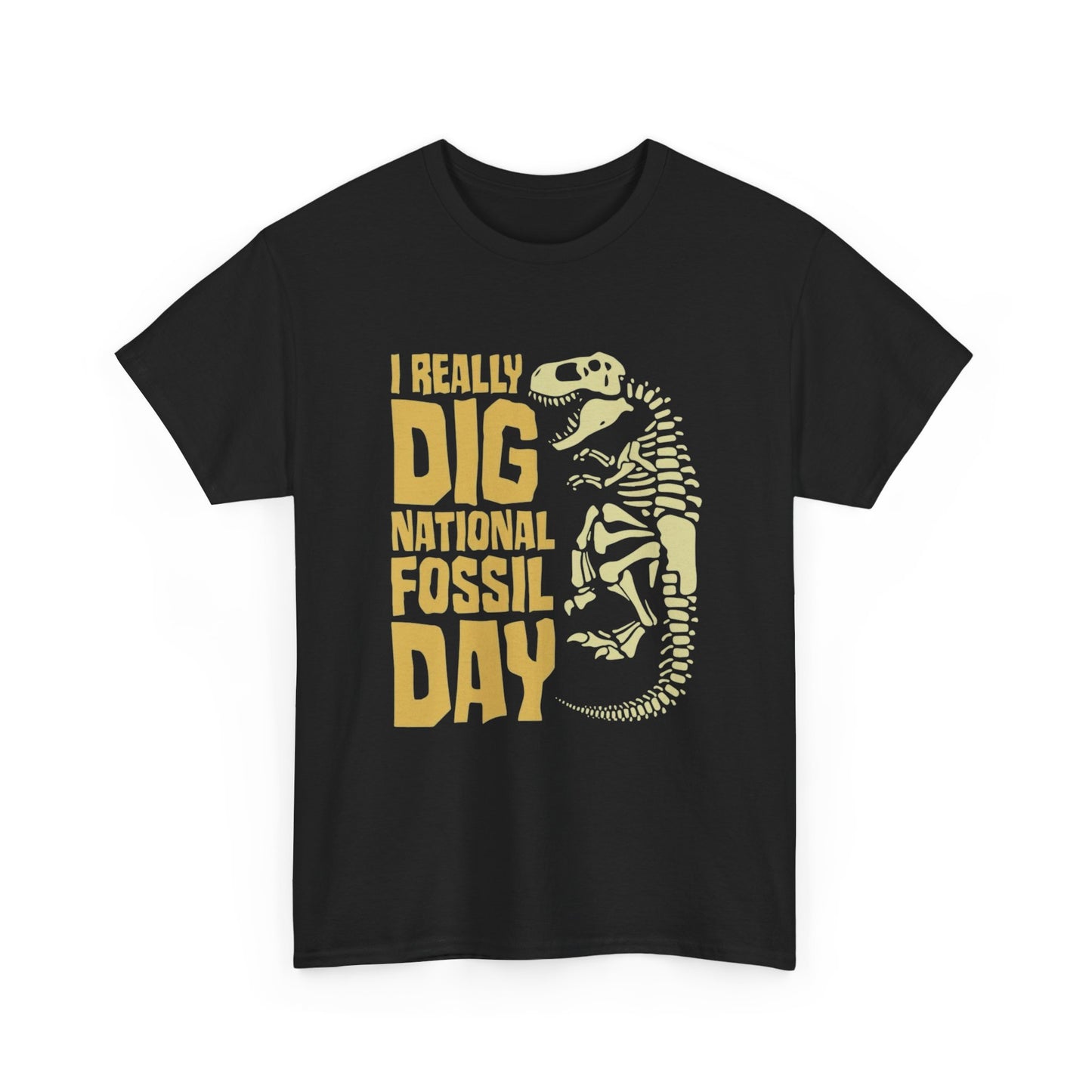 National Fossil Day Graphic T Shirt NEW ADULT Heavy Cotton Tee