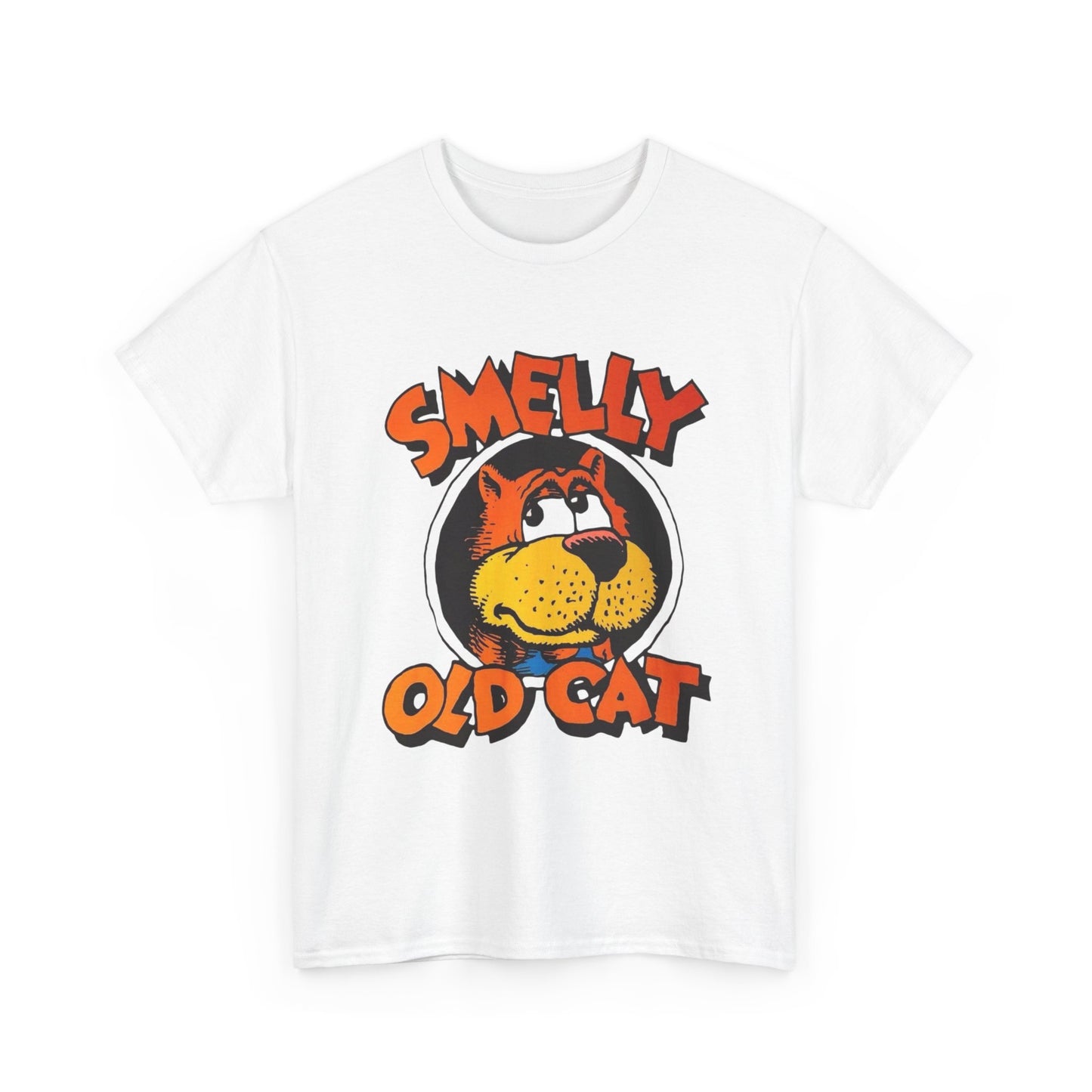 Smelly Old Cat Graphic T Shirt ADULT NEW Heavy Cotton Tee