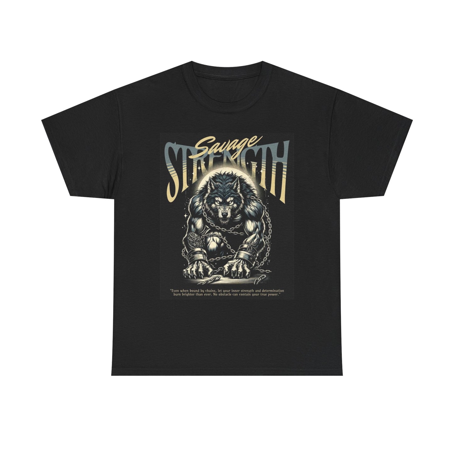 Savage Strength Graphic T Shirt Apparel Heavy Cotton Tee Small-5xl NEW